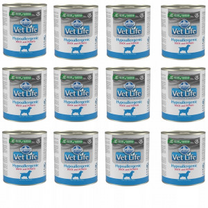 FARMINA Vet Life Dog Hypoallergenic Duck&Potato – mokré krmivo pro psy – 12 x 300 g