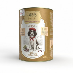 SYTA MICHA Classic Junior Rabbit with beetroot and raspberries Mono - mokré krmivo pro psy - 400g