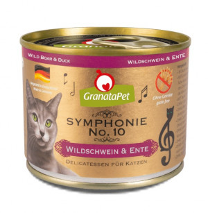 GRANATAPET Symphonie No.10 Wild boar and duck - mokré krmivo pro kočky - 200g