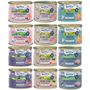 BALTICA Chuť regionů Mono MIX PŘÍCHUTÍ - mokré krmivo pro kočky - 12x185g