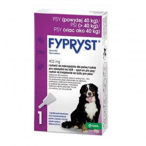 FYPRYST 402mg XL (40-60kg) - kapky proti blechám a klíšťatům pro psy – 1x4,02ml