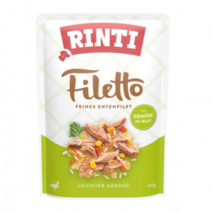 RINTI Filetto Duck fillet with vegetables - vlhké krmivo pro psy - 100g