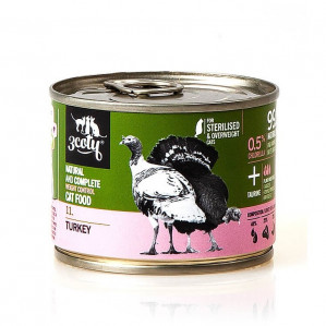 3COTY 11. Turkey Sterilised - mokré krmivo pro kočky - 180g