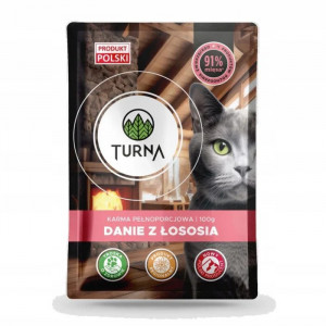 TURNA Cats Lososové menu – vlhké krmivo pro kočku – 100g