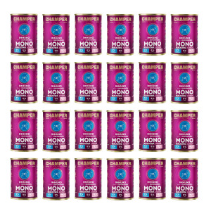 CHAMPER Immuno monoproteinový losos – mokré krmivo pro psa – 24×400 g