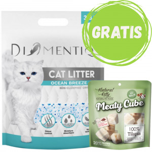 DIAMENTIQ Stelivo pro kočky Ocean Breeze, silikonové, nehrudkující - 3,8 l + ZDARMA