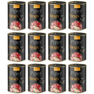 DOLINA NOTECI Piper Animals s kuřecím masem - mokré krmivo pro kočky - 12x400g