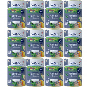 BALTICA Chutě regionů Husa s krůtou - mokré krmivo pro psy - 12x400g