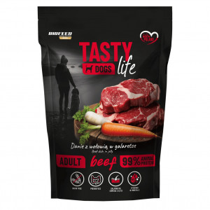 BIOFEED Tasty Dogs Life Beef - vlhké krmivo pro psy - 500g