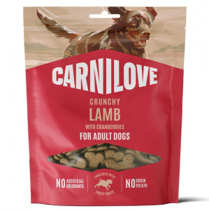 CARNILOVE Crunchy Lamb with cranberries - pamlsek pro psa - 200g