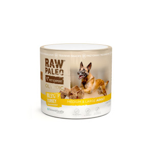 VETEXPERT Raw Paleo Olympic Turkey Medium Large Mono - pamlsek pro psa - 90g