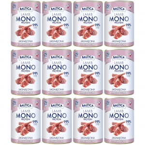 BALTICA Nutraceutic Monoprotein Jehněčí s prebiotiky - mokré krmivo pro psa - 12x400g