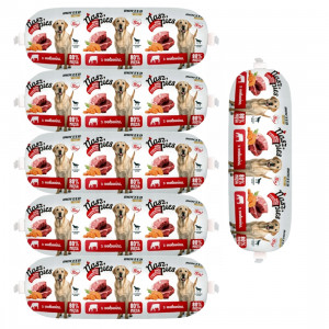 BIOFEED Nasz Pies Salám s hovězím masem – mokré krmivo pro psy – 6x1 kg