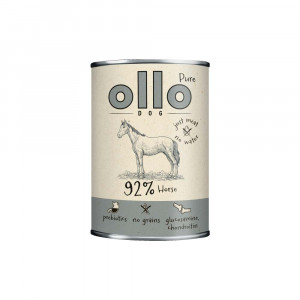 OLLO Pure Kůň Mono - mokré krmivo pro psy - 850g