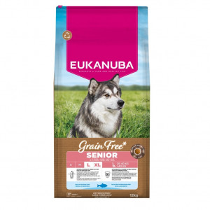 EUKANUBA Grain Free Senior Large Ocean Fish - suché krmivo pro psy - 12kg