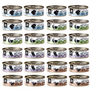 3COTY MIX 4 příchutě – mokré krmivo pro kočky – 24x80g