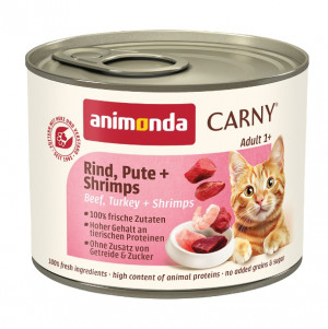ANIMONDA Carny Adult Beef, turkey and shrimps - mokré krmivo pro kočky - 200g