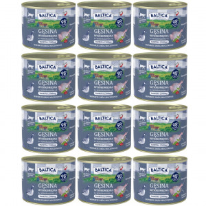 BALTICA Chuť regionů Mono Husa - mokré krmivo pro kočky - 12x185g