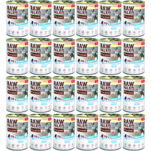 VETEXPERT Raw Paleo Treska Light Mono - vlhké krmivo pro psy - 24x400g