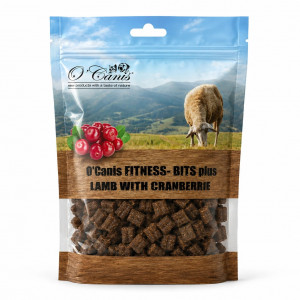 O'CANIS Fitness-Bits Plus Lamb with cranberries Mono - pamlsek pro psa - 200g