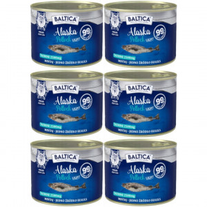 BALTICA Excellent Mono Treska pollak Light - mokré krmivo pro kočku - 6x185g