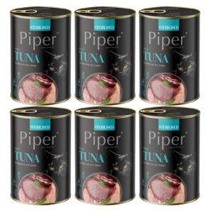 DOLINA NOTECI Piper Sterilised s tuňákem - mokré krmivo pro kočky - 6x400g