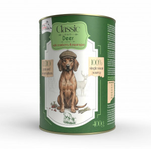 SYTA MICHA Classic Mono Deer with cranberries - mokré krmivo pro psy - 400g
