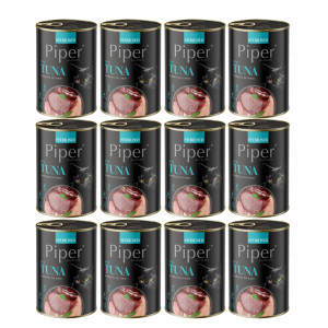 DOLINA NOTECI Piper Sterilised s tuňákem - mokré krmivo pro kočky - 12x400g