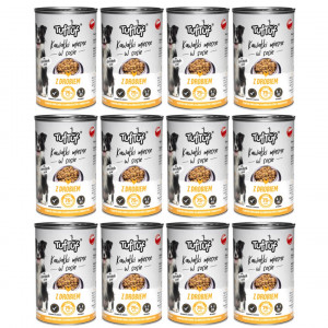 TUF TUF Masové kuličky s drůbeží - vlhké krmivo pro psy - 12x415g