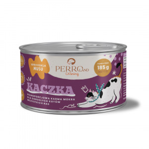 PERROland CATering Duck Mono - mokré krmivo pro kočky - 185g