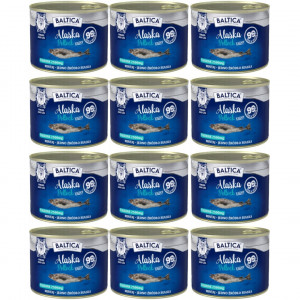 BALTICA Excellent Mono Treska pollak Light - mokré krmivo pro kočku - 12x185g