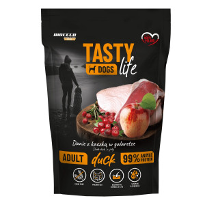 BIOFEED Tasty Dogs Life Duck - vlhké krmivo pro psy - 150g