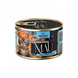MAU Pate and Fillet Crimson with pansy - mokré krmivo pro kočky - 185g