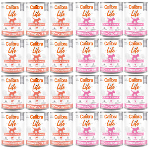 CALIBRA Dog Life Puppy&Junior MIX - mokré krmivo pro psy - 24x400g