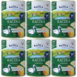 BALTICA Chutě regionů Mono Kachna s hruškou - mokré krmivo pro psy - 6x400g