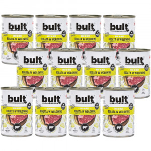 BULT Rich in beef - vlhké krmivo pro psy - 12x400g