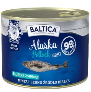 BALTICA Excellent Monoprotein Pollock Light - mokré krmivo pro kočky - 185g