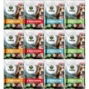 TURNA MIX příchutí – mokré krmivo pro psy – 12x100g