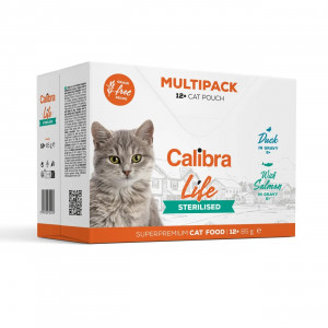 CALIBRA Cat Life Sterilised - mokré krmivo pro kočky - 12x85g