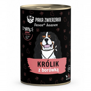 PAKA ZWIERZAKA Seventh Heaven Králík s borůvkami Mono - mokré krmivo pro psy - 400g
