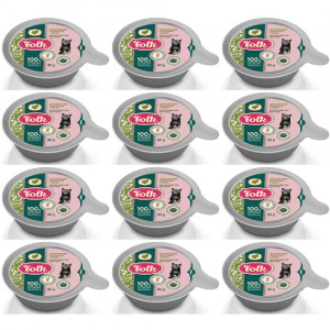 FOLK Kitten Jemný pokrm pro kotě s krůtou – mokré krmivo pro koťata – 12x85g