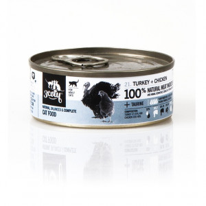 3COTY Turkey with chicken - mokré krmivo pro kočky - 80g