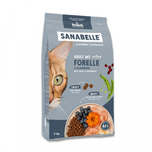 BOSCH Sanabelle Adult Trout & Blueberries - suché krmivo pro kočky - 2kg