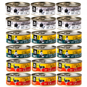 3COTY pro koťata MIX 3 příchutí – mokré krmivo pro kočky – 18x80g