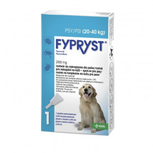 FYPRYST 268mg L (20-40kg) - kapky proti blechám a klíšťatům pro psy – 1x2,68ml