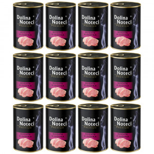 DOLINA NOTECI Premium Bohatá na krůtu – mokré krmivo pro kočky – 12×400 g