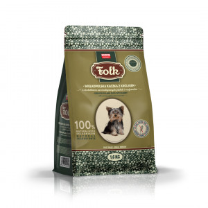 FOLK Small breeds Traditional Greater Poland duck with rabbit, apples and marjoram - suché krmivo pro psy - 1,6kg