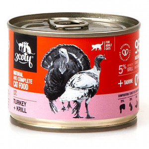 3COTY 17. Turkey and krill - mokré krmivo pro kočky - 180g