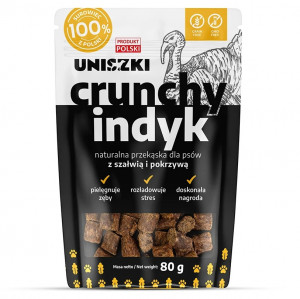 UNISZKI Crunchy Turkey with sage and nettle - pamlsek pro psa - 80g