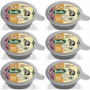 FOLK Varmijská šťavnatá hovězí – mokré krmivo pro kočky – 6x85g